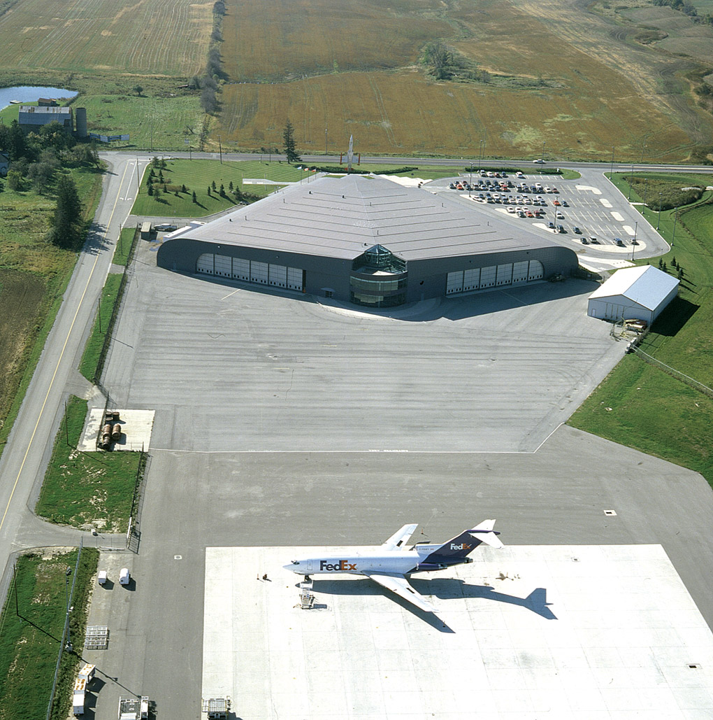 Completed aircraft apron